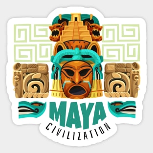 Mayan Art Sticker